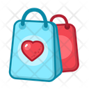 Valentine Shopping Hand Bag Love Shopping Icon