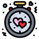 Clock Heart Alarm Icon