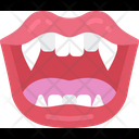 Vampire Mouth Teeth Icon
