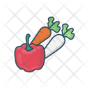 Carrot Capsicum Vegetable Icon