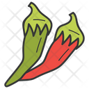 Vegetables Spice Chillies Icon