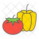 Vegetables Bell Pepper Tomato Product Supermarket Department Icon