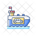 Vehicle Carrier Ship Icon