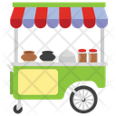 Vendor Food Street Stall Food Cart Icon