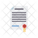 Verdict Document Law Seal Icon