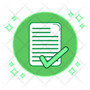 Verified Document Verified Contract Paper Icon