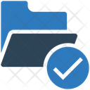 Verified Folder Folder Cerified Document Icon