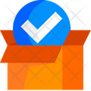 Verified Parcel Delivered Package Icon