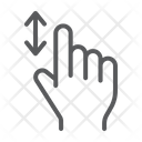 Vertical Scroll Finger Icon