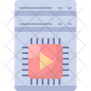 Vertical Scalability Data Storage Icon