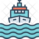 Vessel Transport Sea Icon