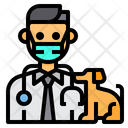 Veterinarian Pet Man Icon