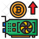 Bitcoin Cryptocurrency Vga Card Icon