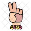 Hand Peace Victory Icon