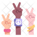 Peace Hand Human Icon