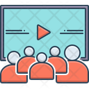 Video Screening Presentation Icon