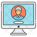 Online Communication Video Call Live Video Icon