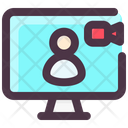 Internet Technology Video Call Face To Face Icon