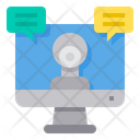 Video Call Webcam Chat Icon