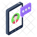 Video Call Mobile Chat Mobile Communication Icon
