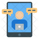 Video Call Work At Home Office Connection Icon