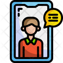 Video Call Online Meeting Tablet Icon