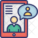 Video Call On Mobile Live Chat Video Call Icon