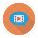 Video Chat Movie Bubble Icon