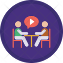 Play Video Business Meeting Meeting Icon