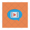 Video Chat Movie Bubble Icon