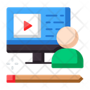 Learning Online Education Online Class Icon