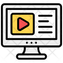 Video Learning Video Streaming Media Player Icon