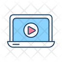 Video Lessons Tutorial Online Study Icon