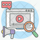 Video Blogs Digital Marketing Blogging Icon
