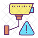 Video Surveillance Alert Video Monitoring Alert Surveillance Camera Icon