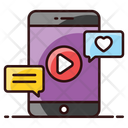 Video Player Mobile Video Favorite Video Icon