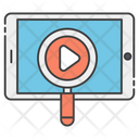 Video Searching Video Analysis Mobile App Icon