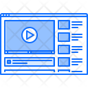 Video Web Player Icon