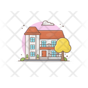 Residential Building House Home Icon