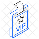 Vip Entry Vip Pass Id Card Icon
