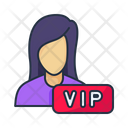 Vip Member Female  Icon