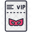 Ticket Vip Party Icon