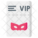 Ticket Vip Party Icon