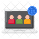 Virtual Conference Online Meeting Digital Meeting Icon