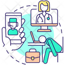 Virtual doctor visits  Icon