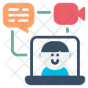 Virtual event  Icon