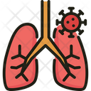 Lung Infection Covid Virus Icon