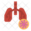 Virus In Lung Icon