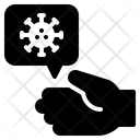 Virus On Hand Icon