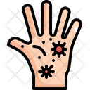 Virus On Hand Icon
